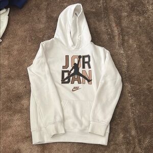 Nike Jordan White and Black Hoodie